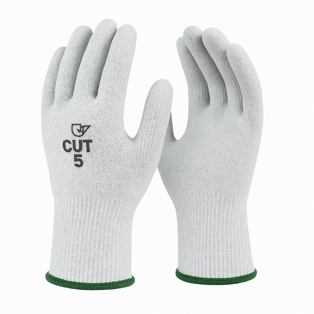 Guantes Anticorte Nivel 5 - Guantes de seguridad anticorte nivel 5 para manipulación de herramientas de corte, vidrios, láminas y cerámicas. Protección máxima contra materiales filosos con tecnología de fibra de acero.